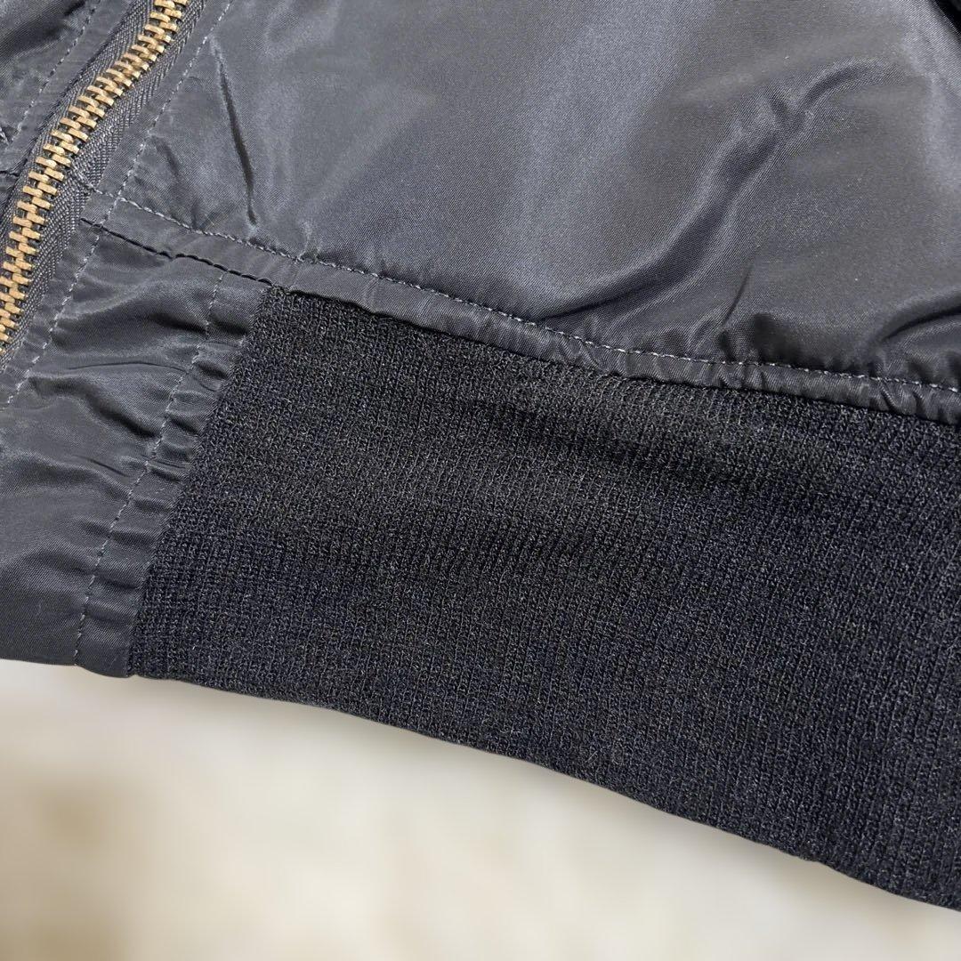 USA製 ALPHA MA-1 希少ブラック　 IDEAL フライトジャケット