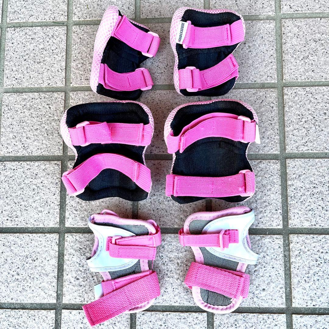 【美品】 STRIDER ストライダースポーツ12インチ ピンク プロテクター付