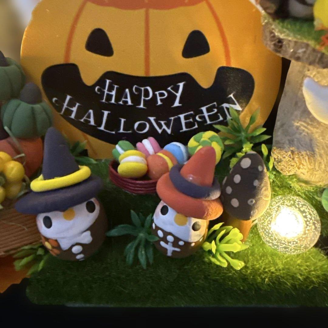 どんぐりアート♡Halloweenオブジェ＆タペストリーHalloweenリース