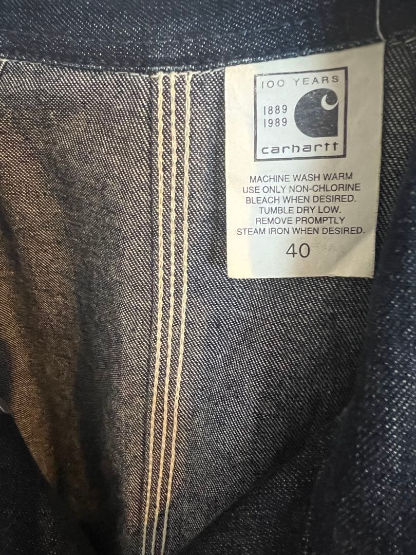 Carhartt 100周年 デニム カバーオール チョアコート 40