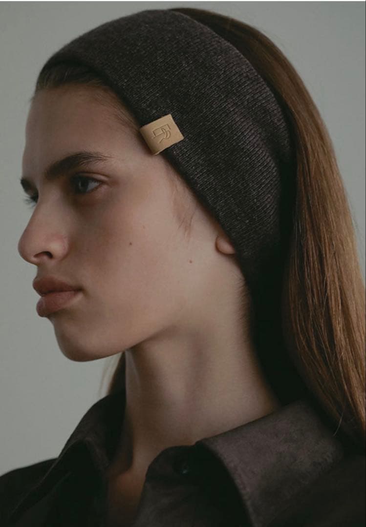 完売！新品未使用エトレトウキョウ　ウールカシミヤニットターバンブラウン