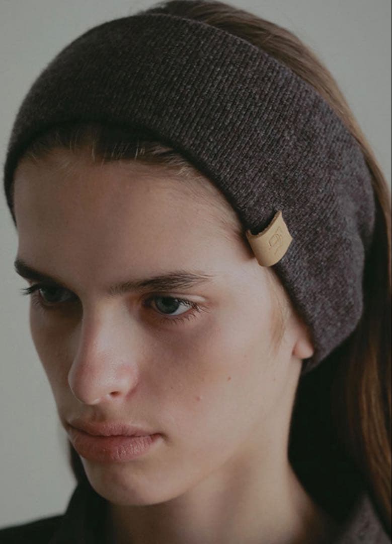 完売！新品未使用エトレトウキョウ　ウールカシミヤニットターバンブラウン