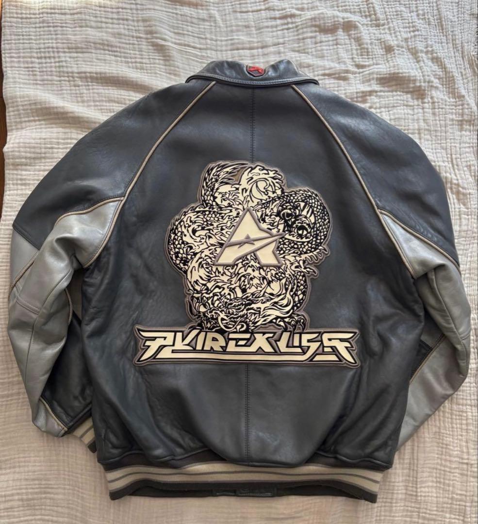 AVIREX Lether Varsity レザー バーシティージャケット