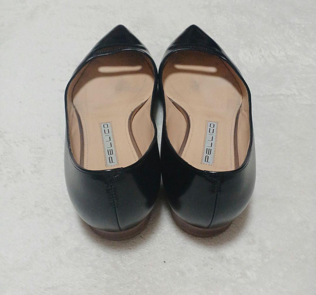 PELLICO　ペリーコ　アネッリ　フラットシューズ　黒　361/2　レザー