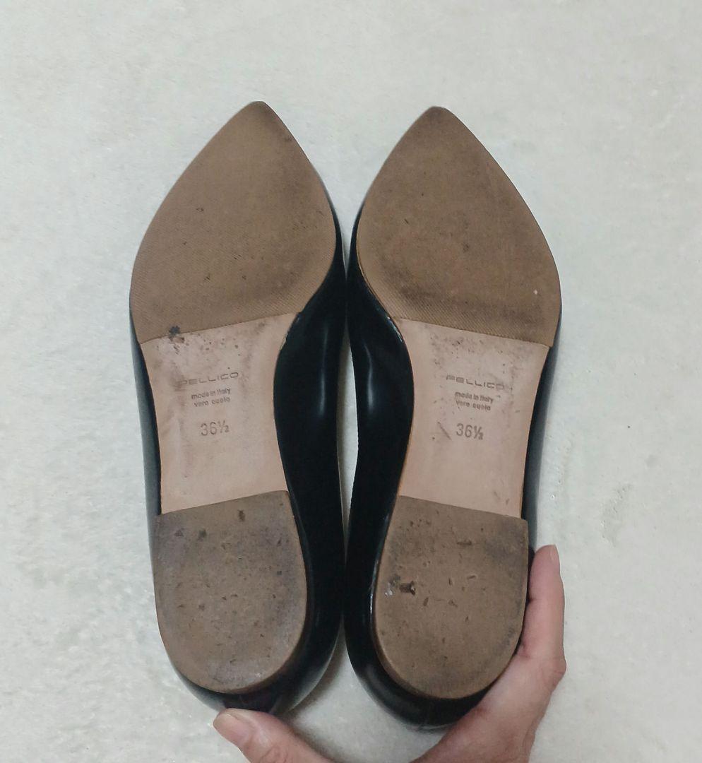 PELLICO　ペリーコ　アネッリ　フラットシューズ　黒　361/2　レザー