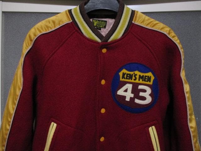 STYLE EYES アワードジャケット 肉厚 スタジャン メルトンウール×牛革