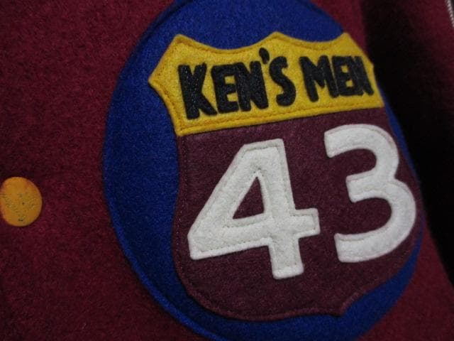 STYLE EYES アワードジャケット 肉厚 スタジャン メルトンウール×牛革