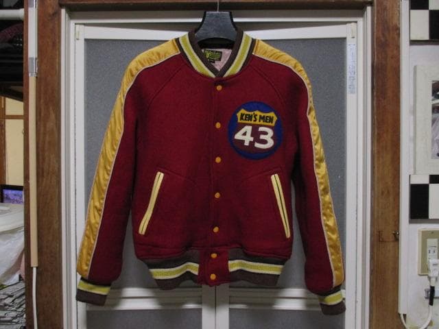 STYLE EYES アワードジャケット 肉厚 スタジャン メルトンウール×牛革