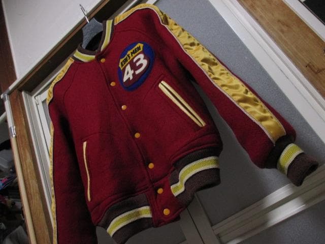 STYLE EYES アワードジャケット 肉厚 スタジャン メルトンウール×牛革