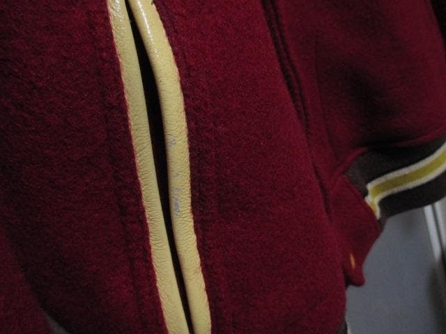 STYLE EYES アワードジャケット 肉厚 スタジャン メルトンウール×牛革