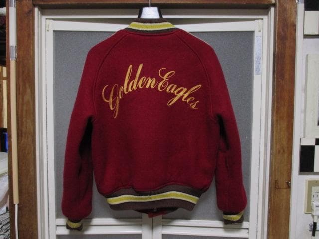 STYLE EYES アワードジャケット 肉厚 スタジャン メルトンウール×牛革