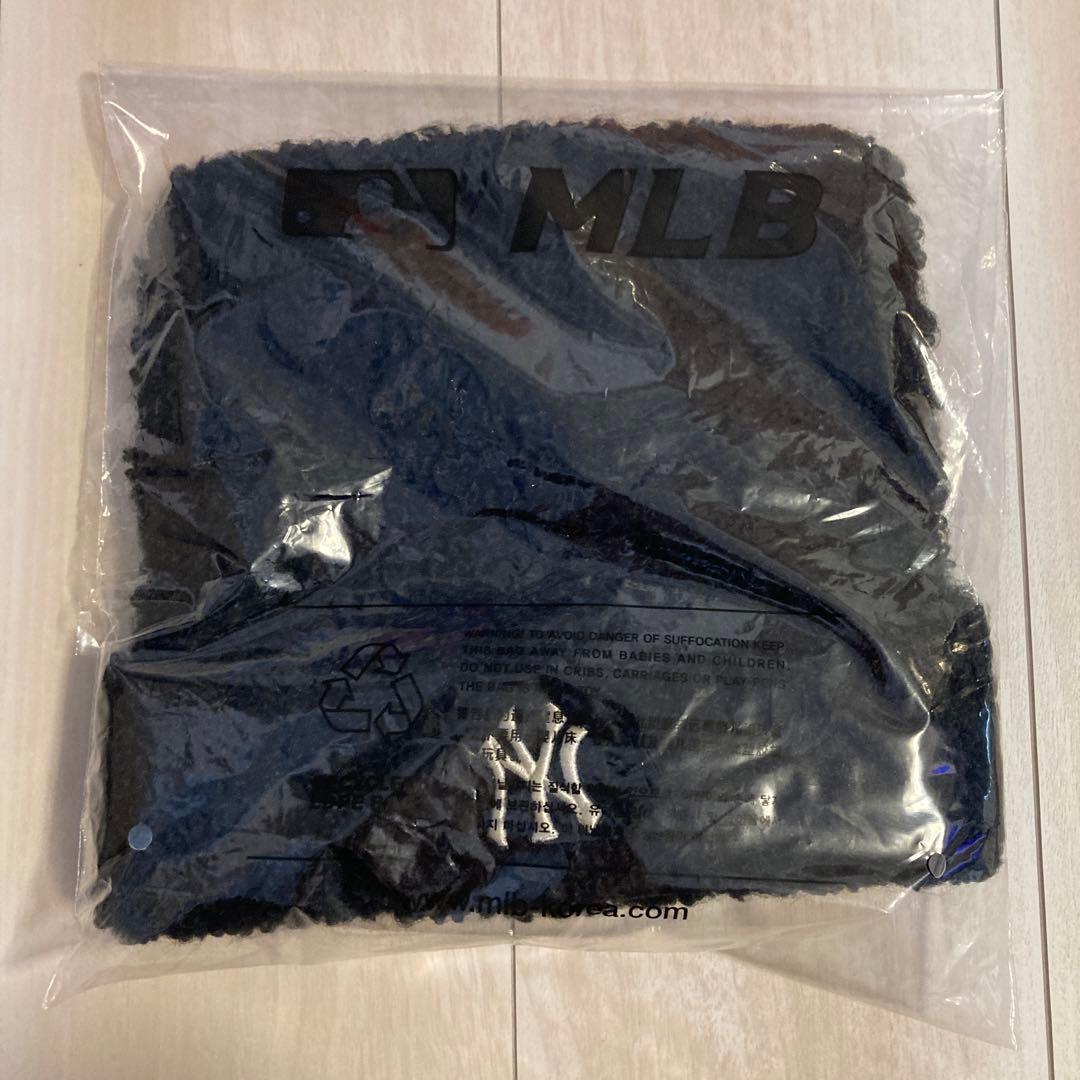 新品未開封 MLB Korea 猫耳ニット帽 黒 カリナ着用モデル 韓国限定 ③