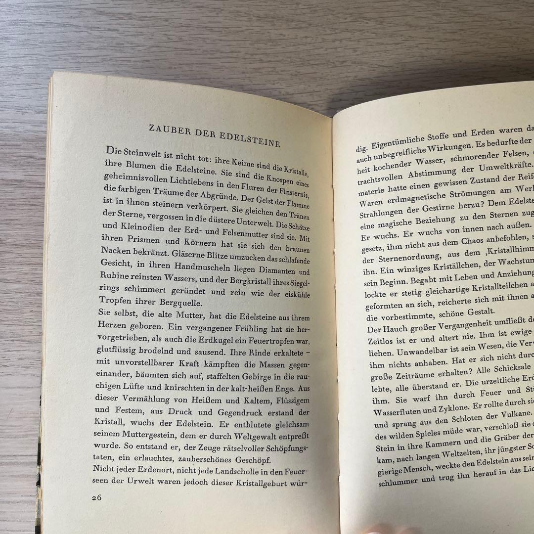 インゼル文庫　54 ドイツ 洋書 小さな鉱物の本　宝石