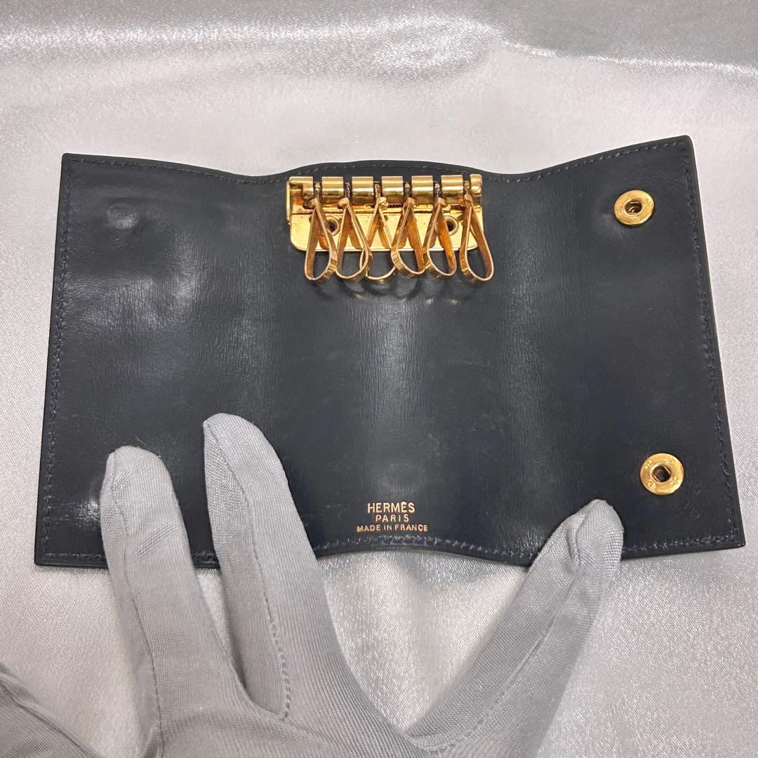 【早い者勝ち‼️】HERMES エルメス キーケース セリエ 黒 ブラック レザー