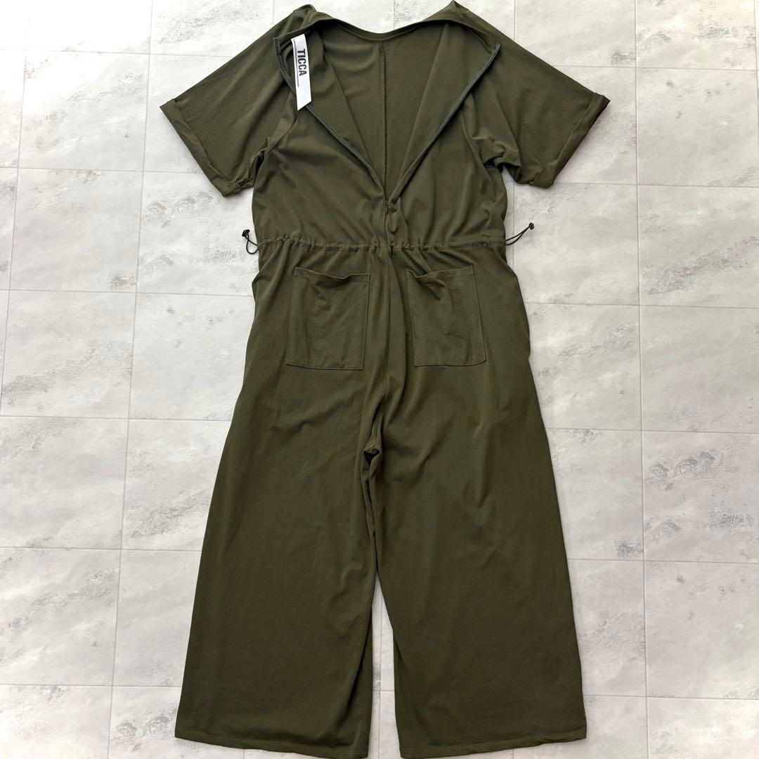 テイッカカットソーコンビネゾンドレスカーキ