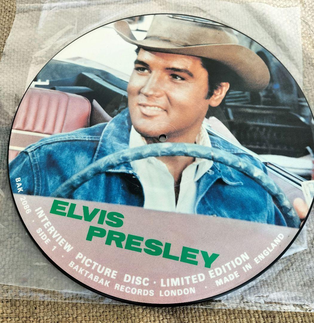 エルビス　プレスリー ピクチャーディスク レコード　LP 記念切手