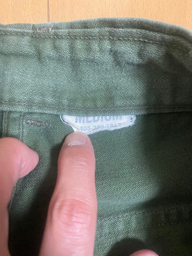 1960s アメリカ軍 コットンサテン ベイカーパンツ サイドアジャスター