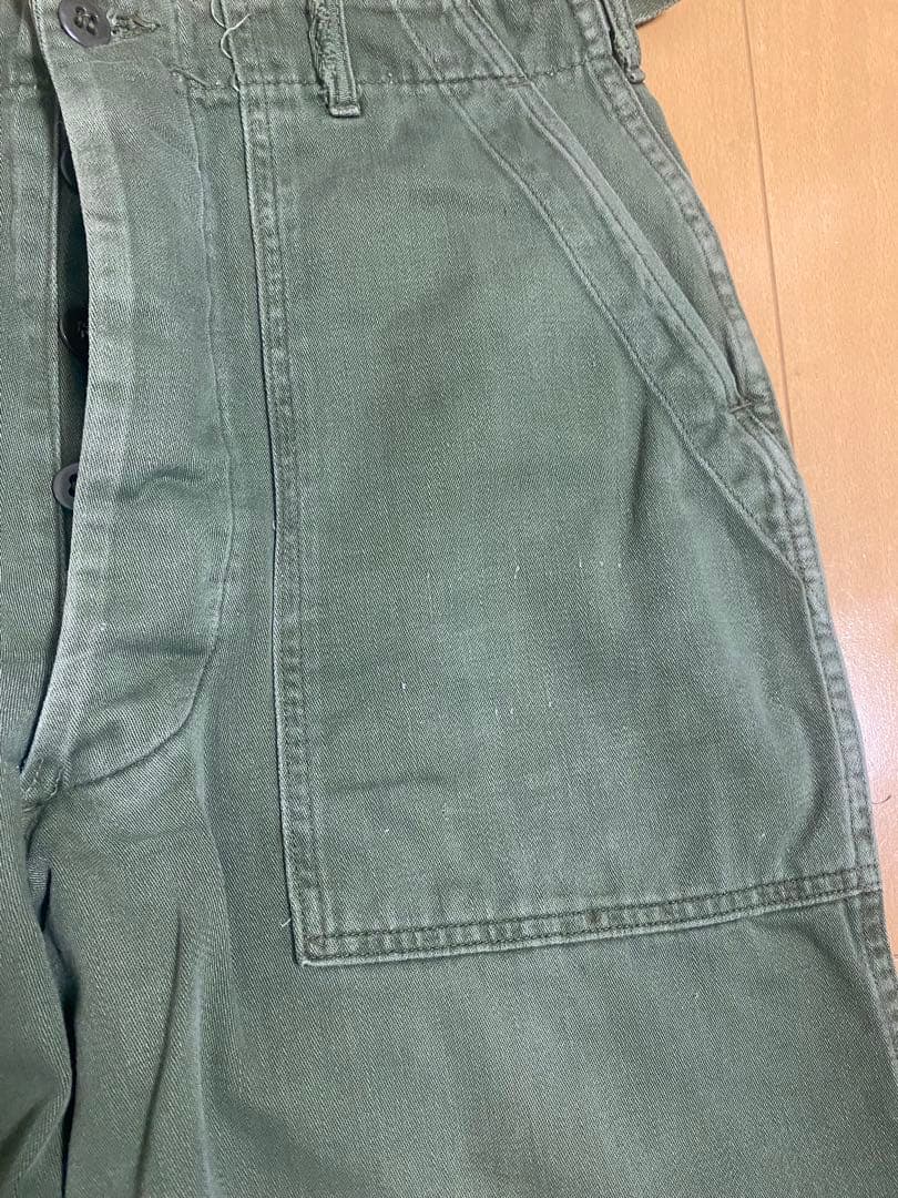 1960s アメリカ軍 コットンサテン ベイカーパンツ サイドアジャスター