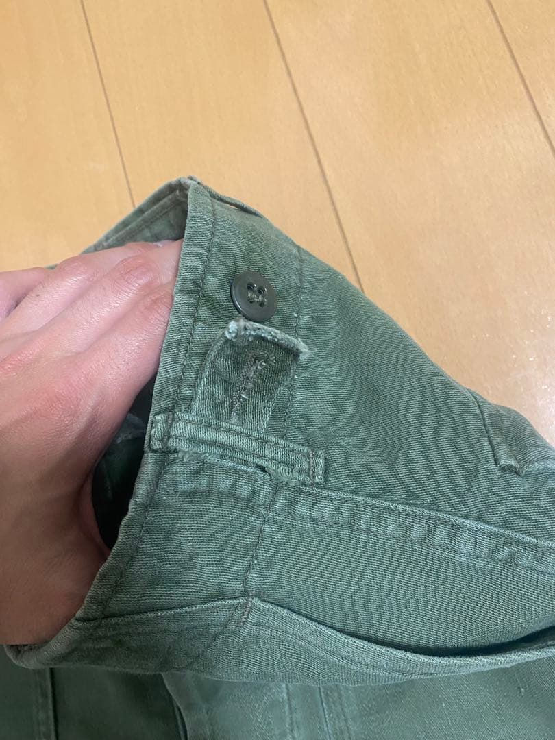 1960s アメリカ軍 コットンサテン ベイカーパンツ サイドアジャスター