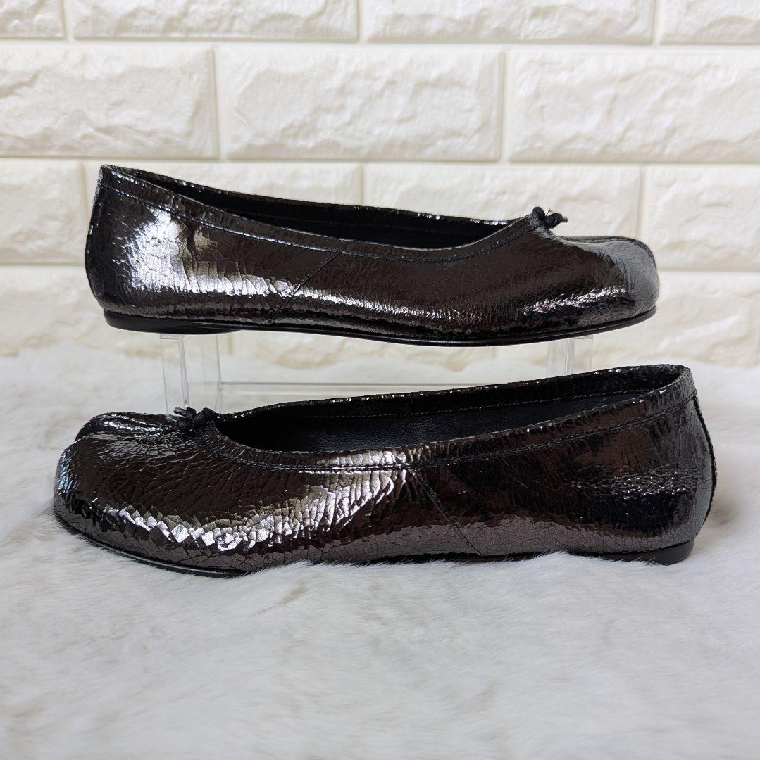 【人気モデル】 メゾンマルジェラ タビ バレエシューズ ブラック サイズ38