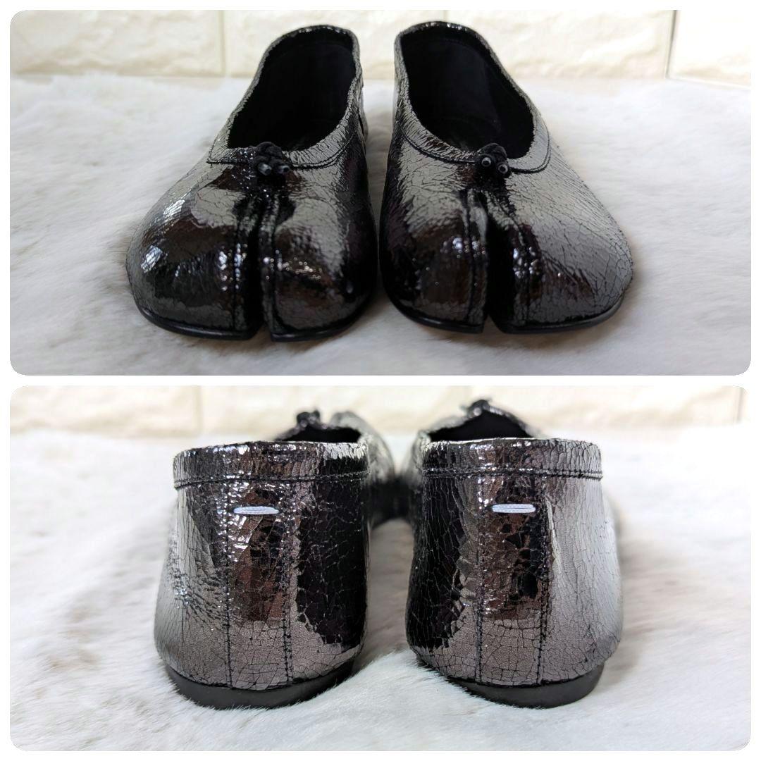 【人気モデル】 メゾンマルジェラ タビ バレエシューズ ブラック サイズ38