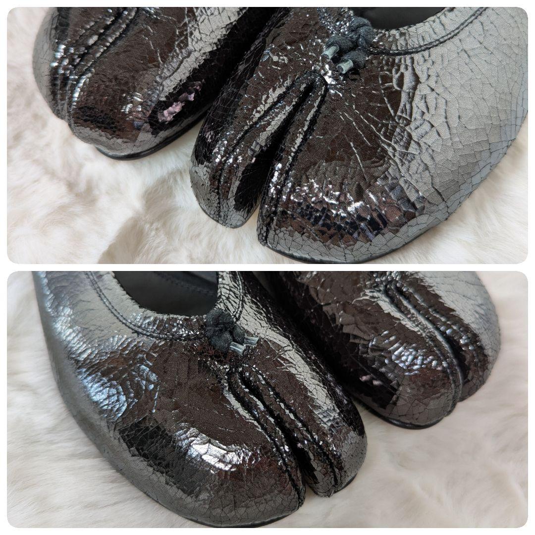 【人気モデル】 メゾンマルジェラ タビ バレエシューズ ブラック サイズ38