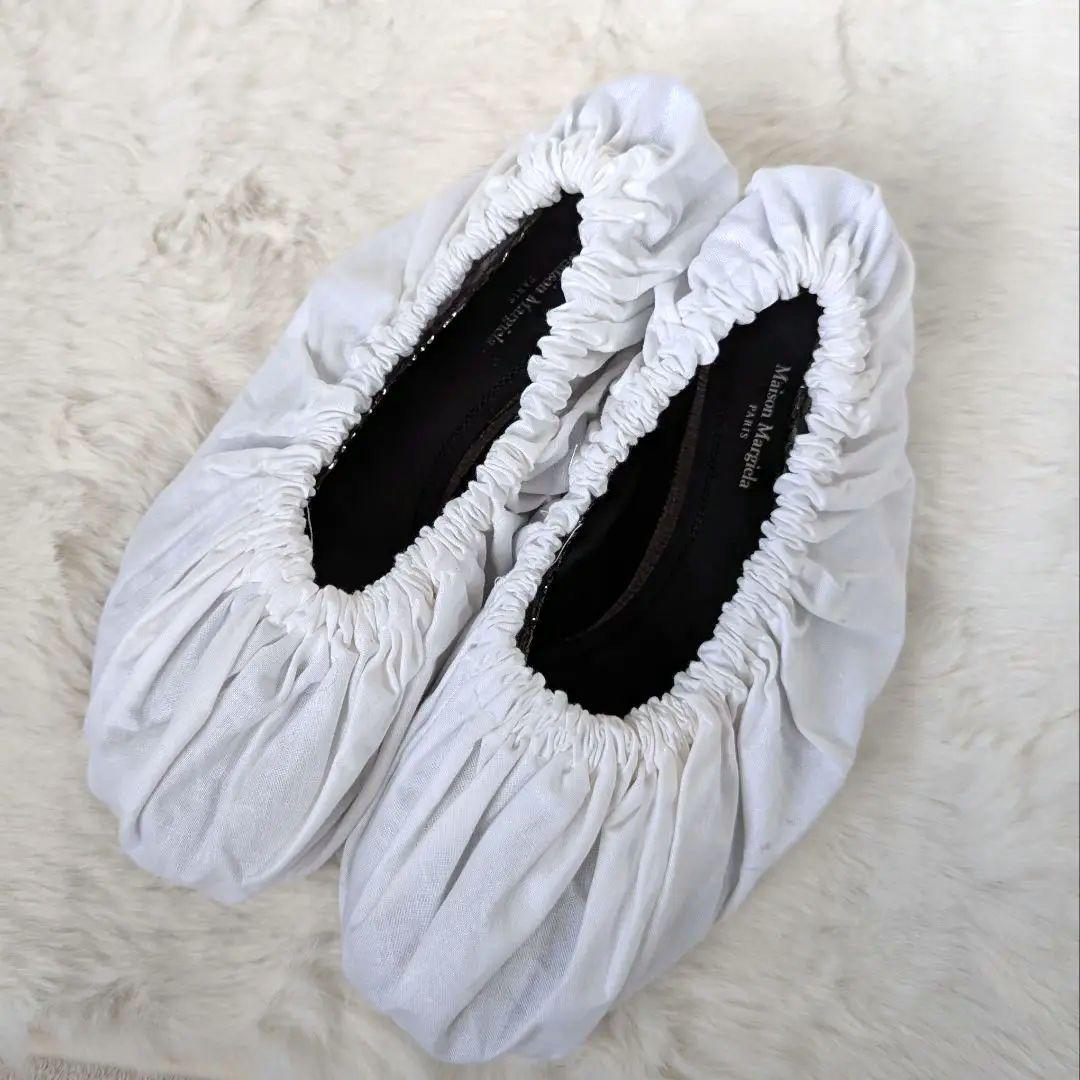 【人気モデル】 メゾンマルジェラ タビ バレエシューズ ブラック サイズ38