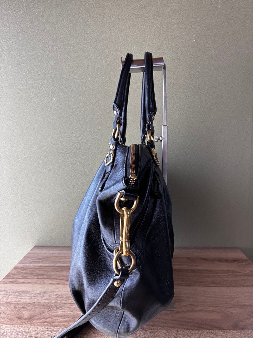 コーチ マディソン ラージ ソフィア サッチェル 15960 ブラックレザー