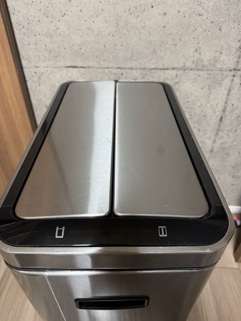 【ひよこ】EKD ステンレス ごみ箱 シルバー DF 45リットル