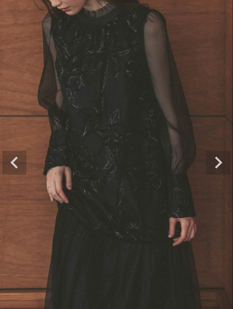 【再値下げ中】Dorry Doll フェザーフラワーチュールドレス