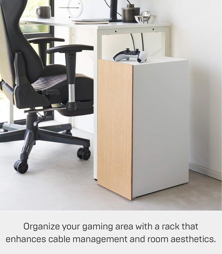 【新品未開封】ゲーム機収納ラック tower 山崎実業 白【 完成品 】2109