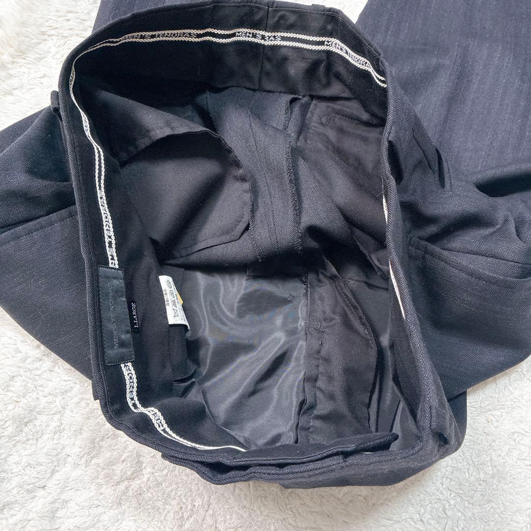 メンズ　ティノラス　スーツセットアップ　スリーピース　LL ストライプ