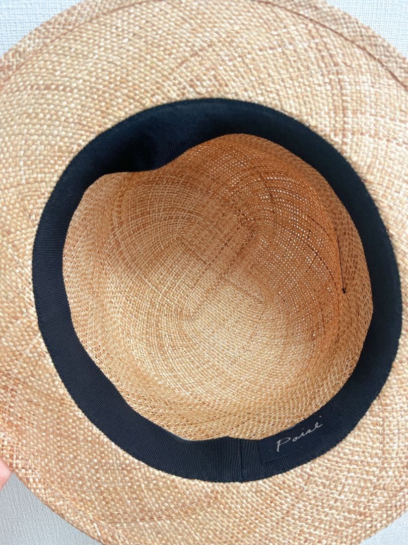 poisE 麦わら帽子 ポイズエ　ポイゼ 黒