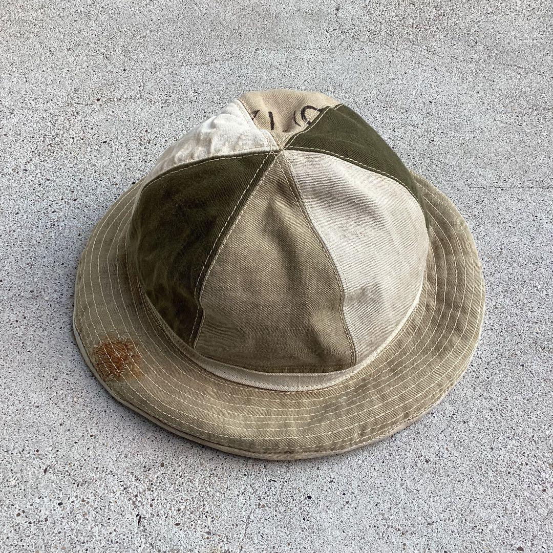 40s U.S.VINTAGE M37バケットハット パッチワーク ステンシル