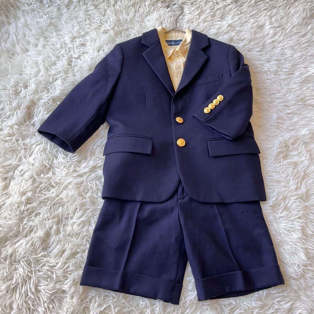 【美品】高級　ラルフローレン　キッズフォーマル　シャツジャケット　2点　110