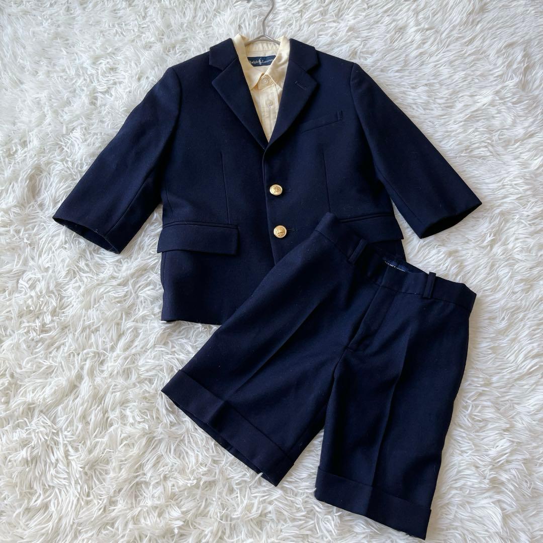 【美品】高級　ラルフローレン　キッズフォーマル　シャツジャケット　2点　110