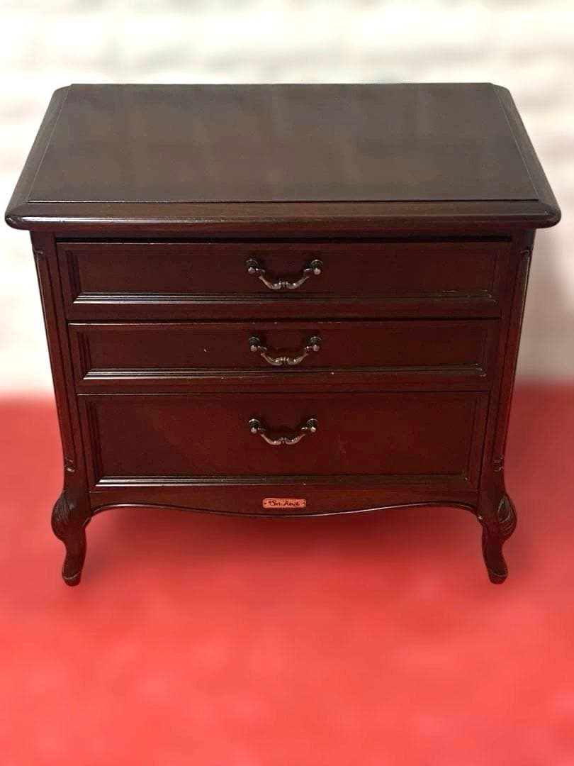 『Sri Tokai』 東海家具　3段　チェスト　猫脚　ロココ調　アンティーク