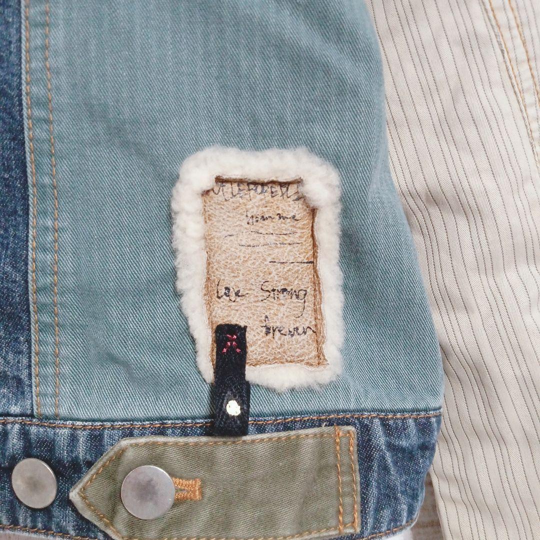 【株式会社アルベロベロ】ジャケット　デニム　日本製　綿100%　Gジャン　総柄