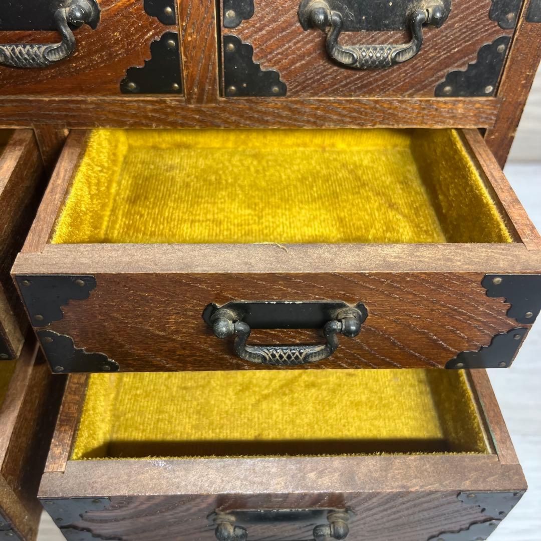 特大サイズ　和製アンティーク　木製和箪笥　小物入れ