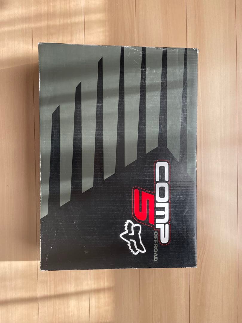 FOX オフロードブーツ comp5 グレー と ニーパッドセット