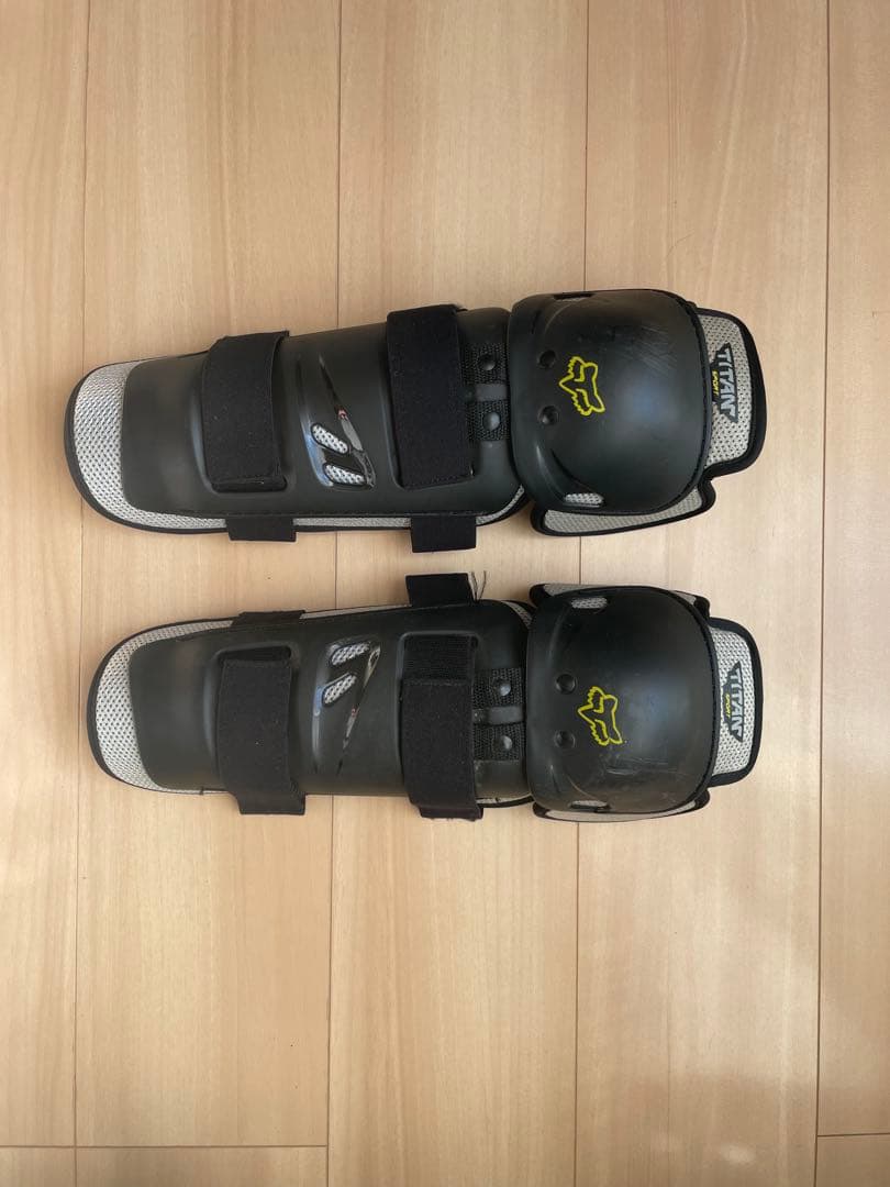 FOX オフロードブーツ comp5 グレー と ニーパッドセット