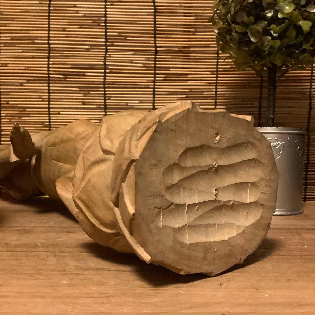 大正期「聖観世音菩薩立像」仏教三大信仰・観音経・般若心経・寺院祀り・檜木