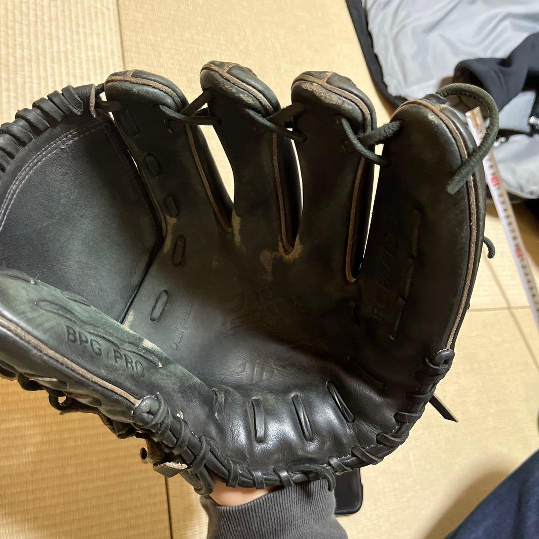 ZETT 硬式野球グローブ 黒 ピッチャー用グローブ