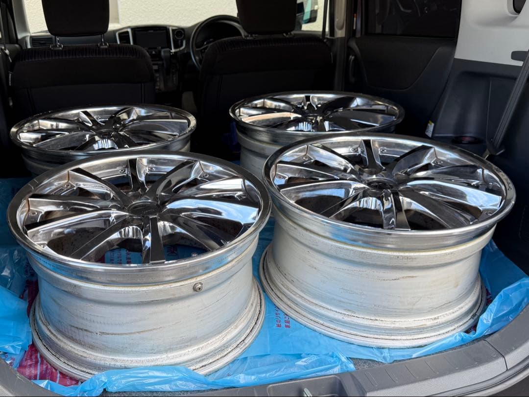 クレンツェ　18インチ　5穴　PCD112 9JJ ＋48 希少サイズ　メッキ