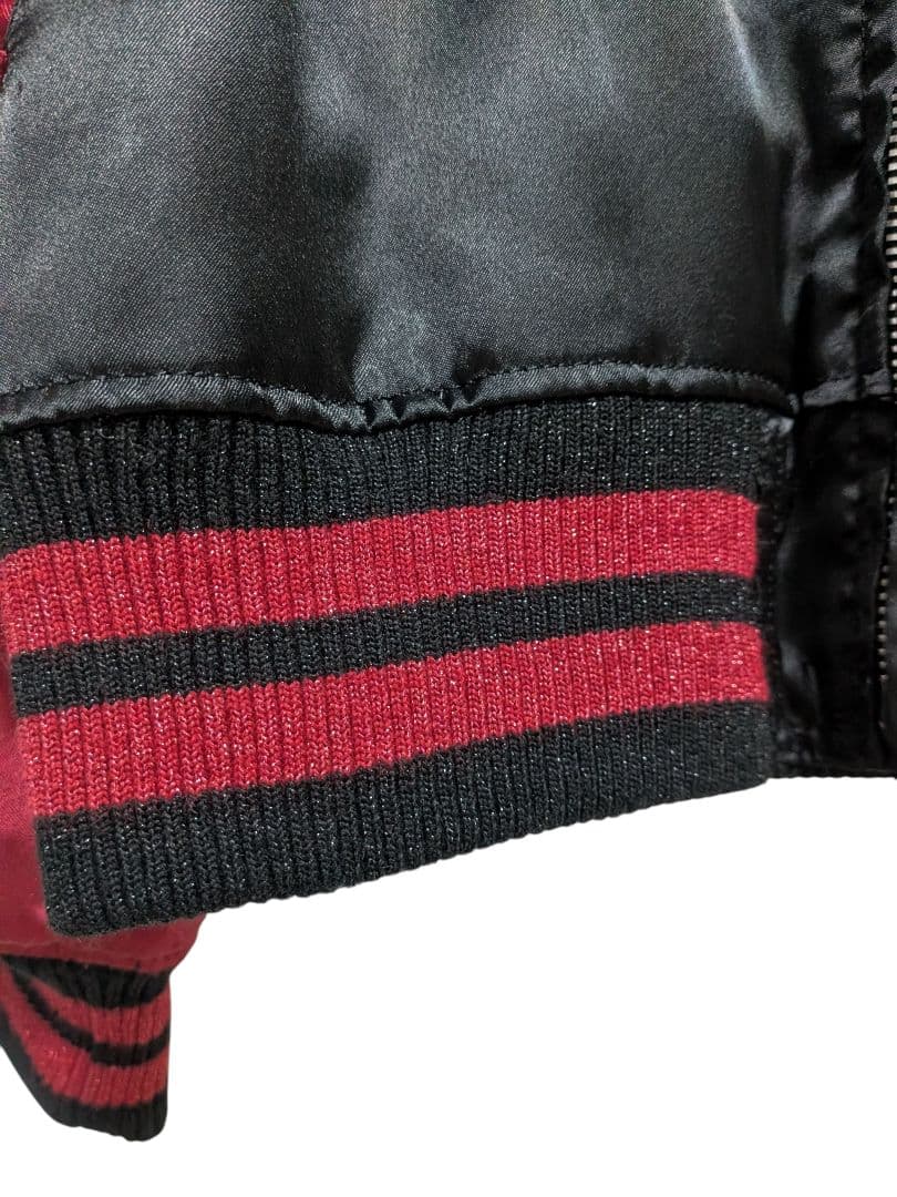 美品✨ ヒステリックグラマースカジャン 黒×赤ヒスガールギターガールレディース