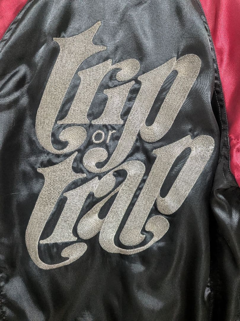 美品✨ ヒステリックグラマースカジャン 黒×赤ヒスガールギターガールレディース