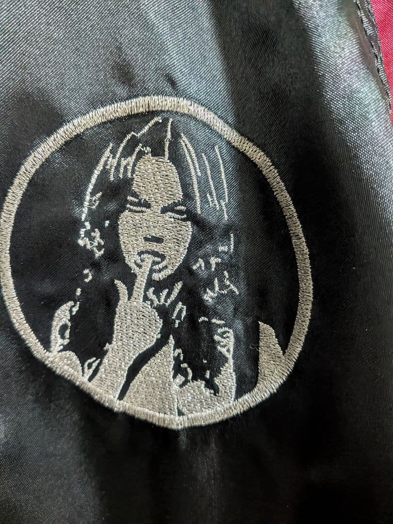 美品✨ ヒステリックグラマースカジャン 黒×赤ヒスガールギターガールレディース