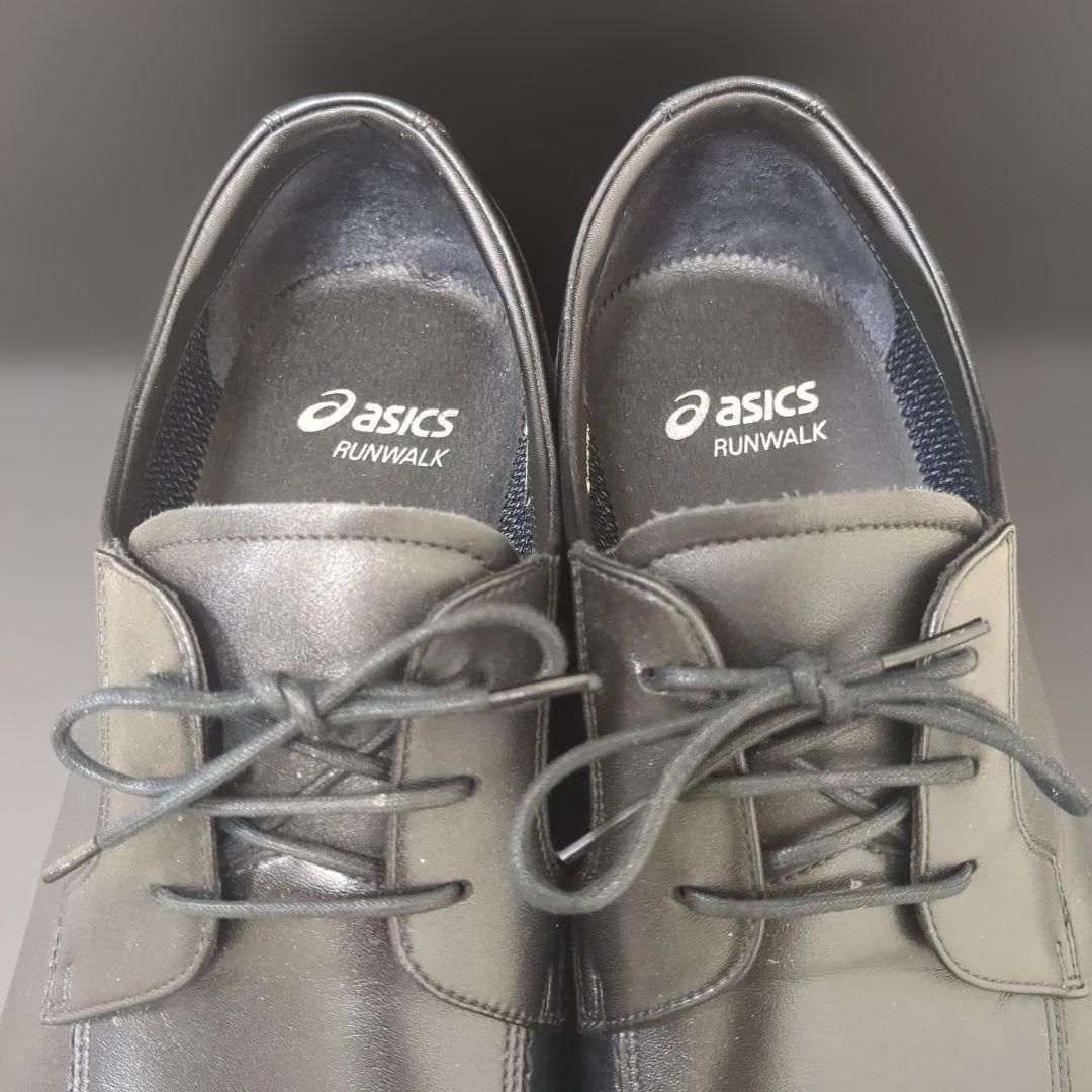 アシックス　ランウォーク　Uチップ　ゴアテックス　ビジネスシューズ　革靴