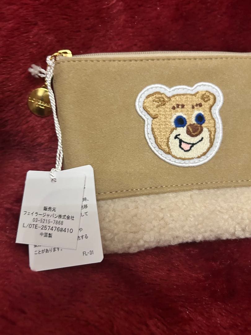 ラブラリーバイフェイラー オールドテディ　ワッペンボアトートバッグ　ポーチ