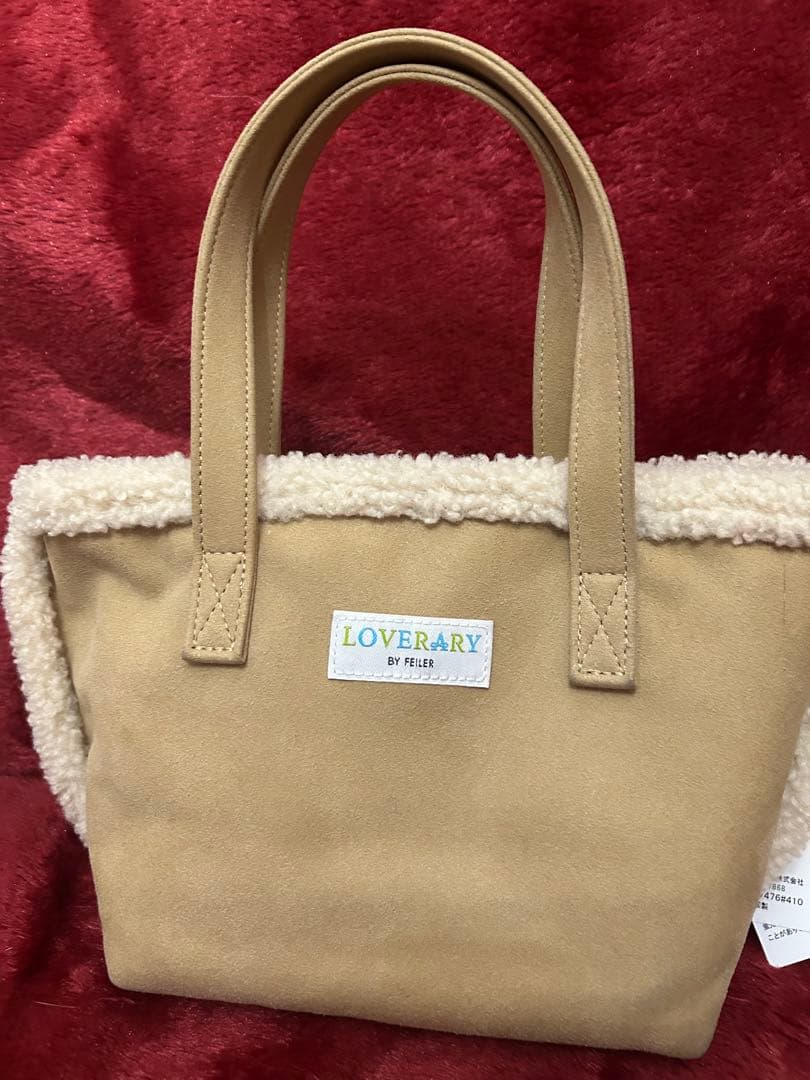 ラブラリーバイフェイラー オールドテディ　ワッペンボアトートバッグ　ポーチ